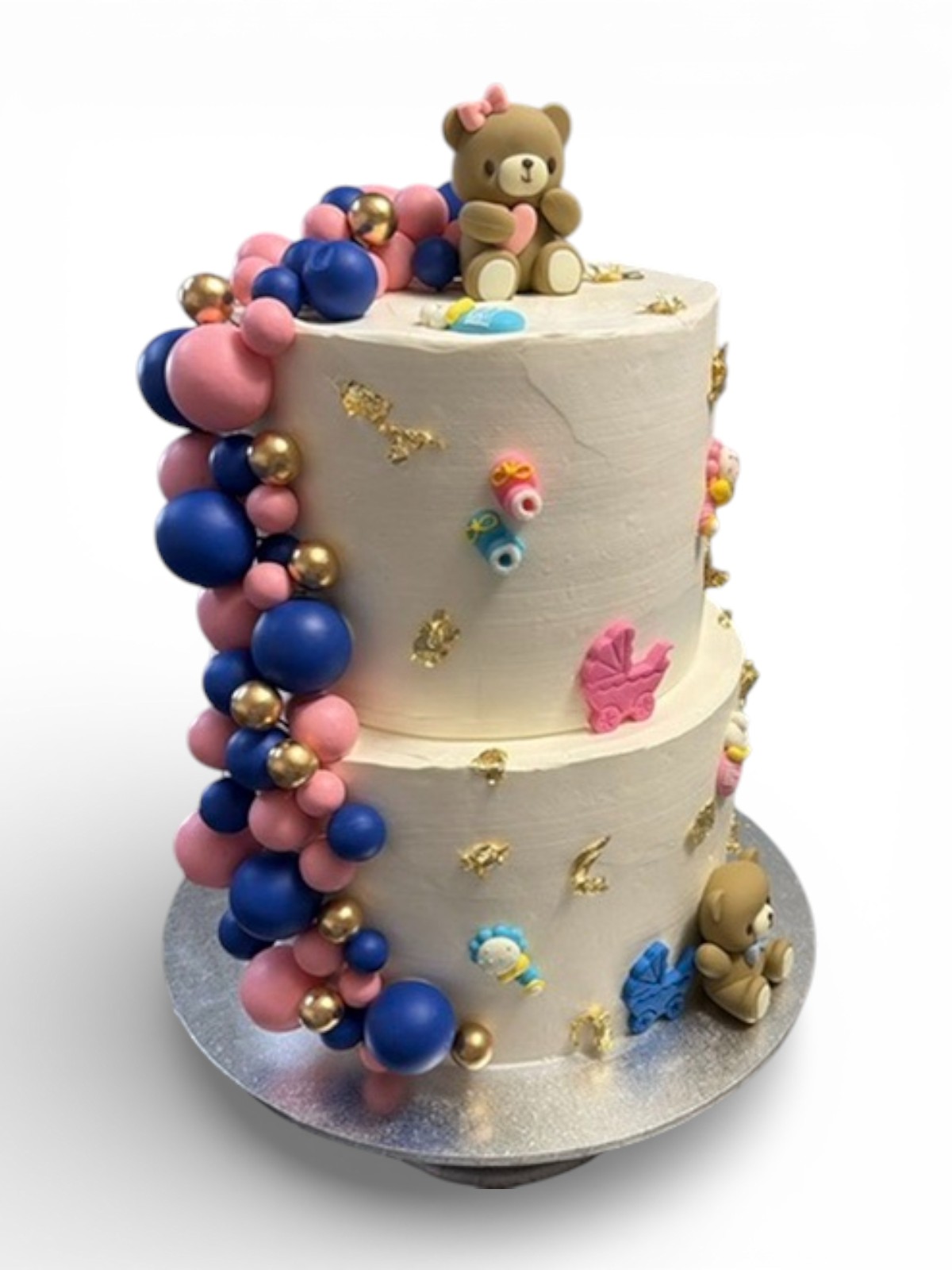 eggless custom baby shower cake Riverstone