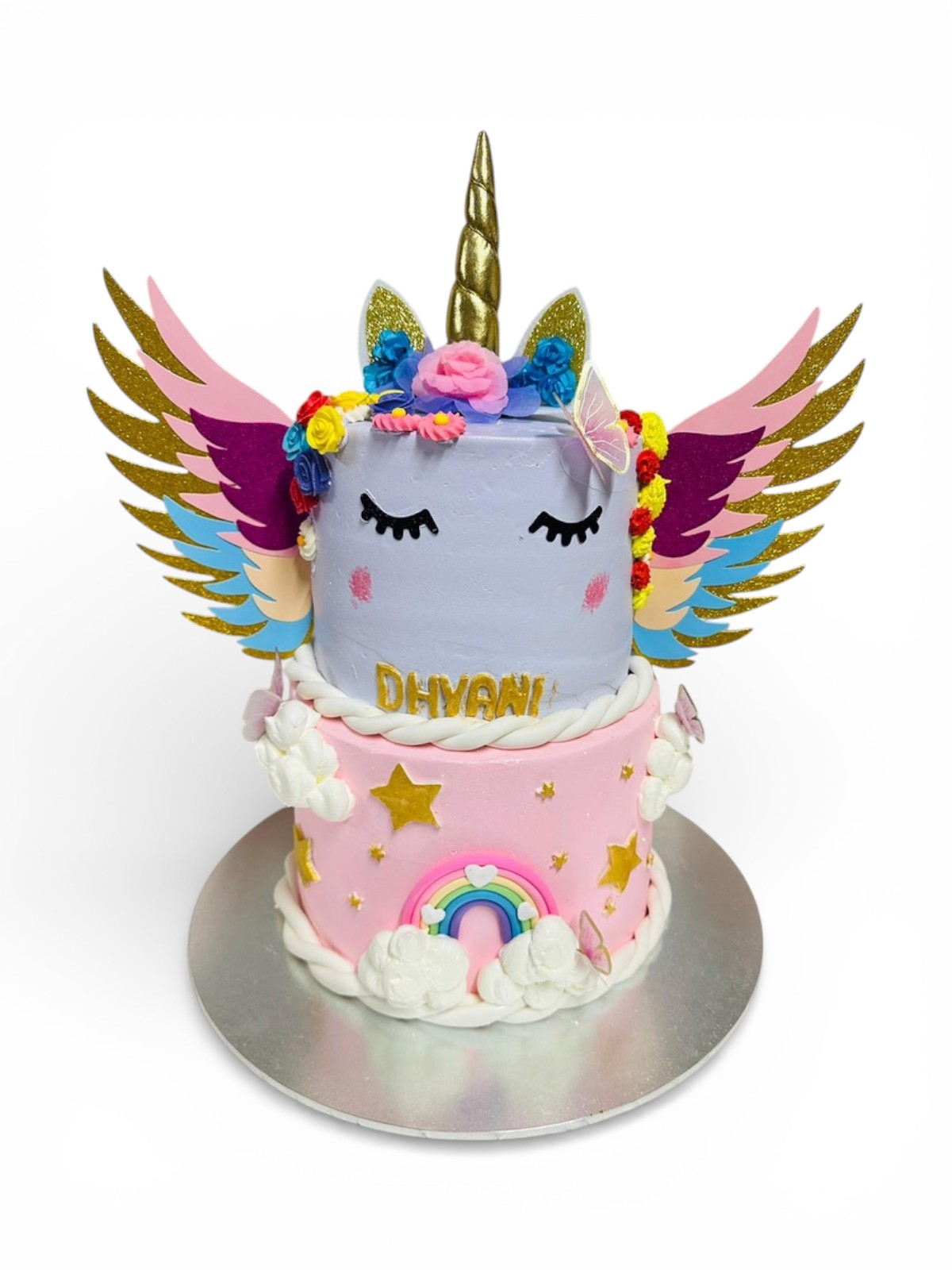 eggless pink kids birthday cake Riverstone