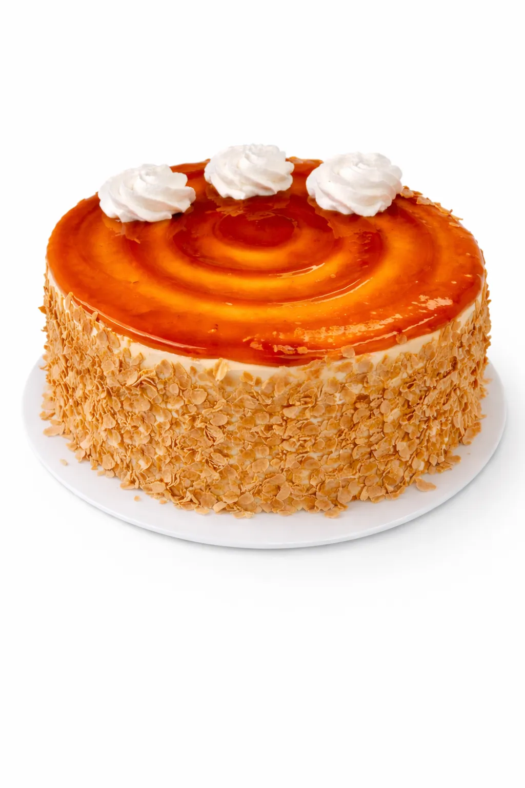 A caramel-toned Butterscotch eggless cake from Num Num's Bakery, a nostalgic favourite for Lalor Park customers