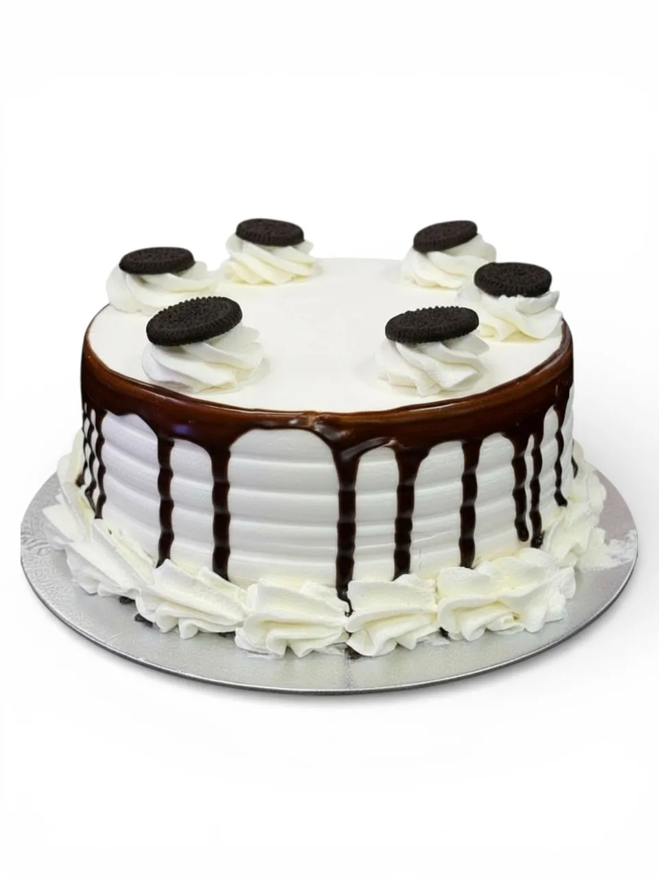 A Cookies and Cream eggless cake from Num Num's Bakery, one of 15 flavours available for a tiered Filipino Debut cake in Sydney.