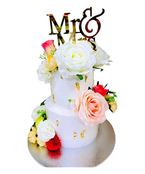 eggless two-tier red velvet wedding cake Sydney